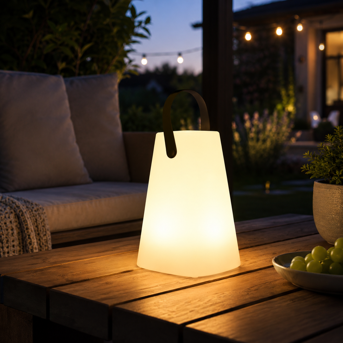 Lucciola — Lampe de table extérieure rechargeable