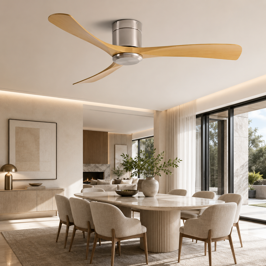Silvane — Ventilateur de plafond trois pales bois