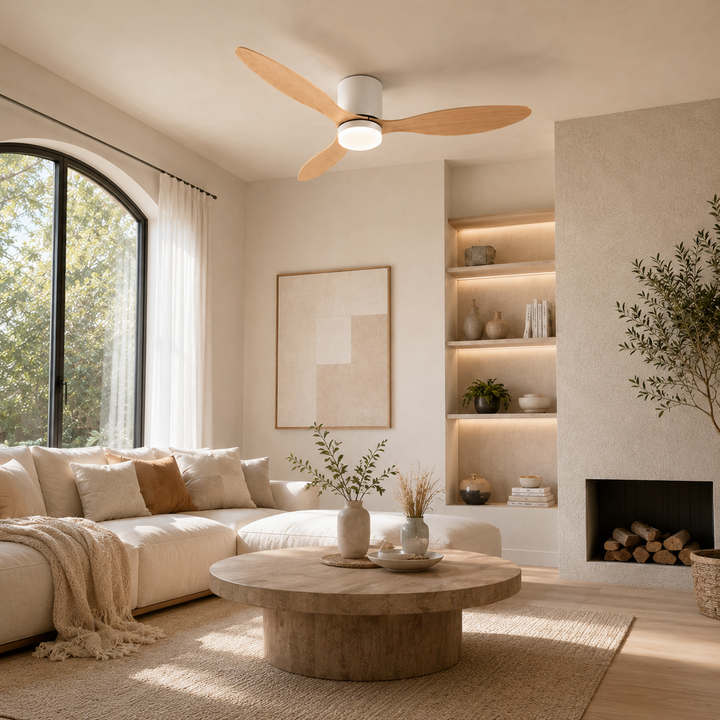 Ventora — Ventilateur de plafond silencieux à LED - 106 & 132 cm