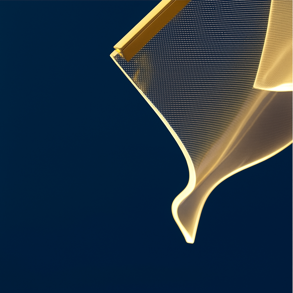 Cristella — Suspension cascade en cristal LED