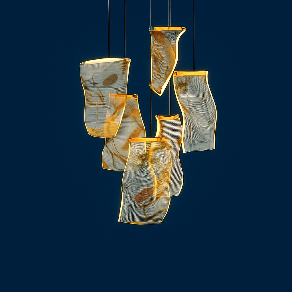 Cristella — Suspension cascade en cristal LED