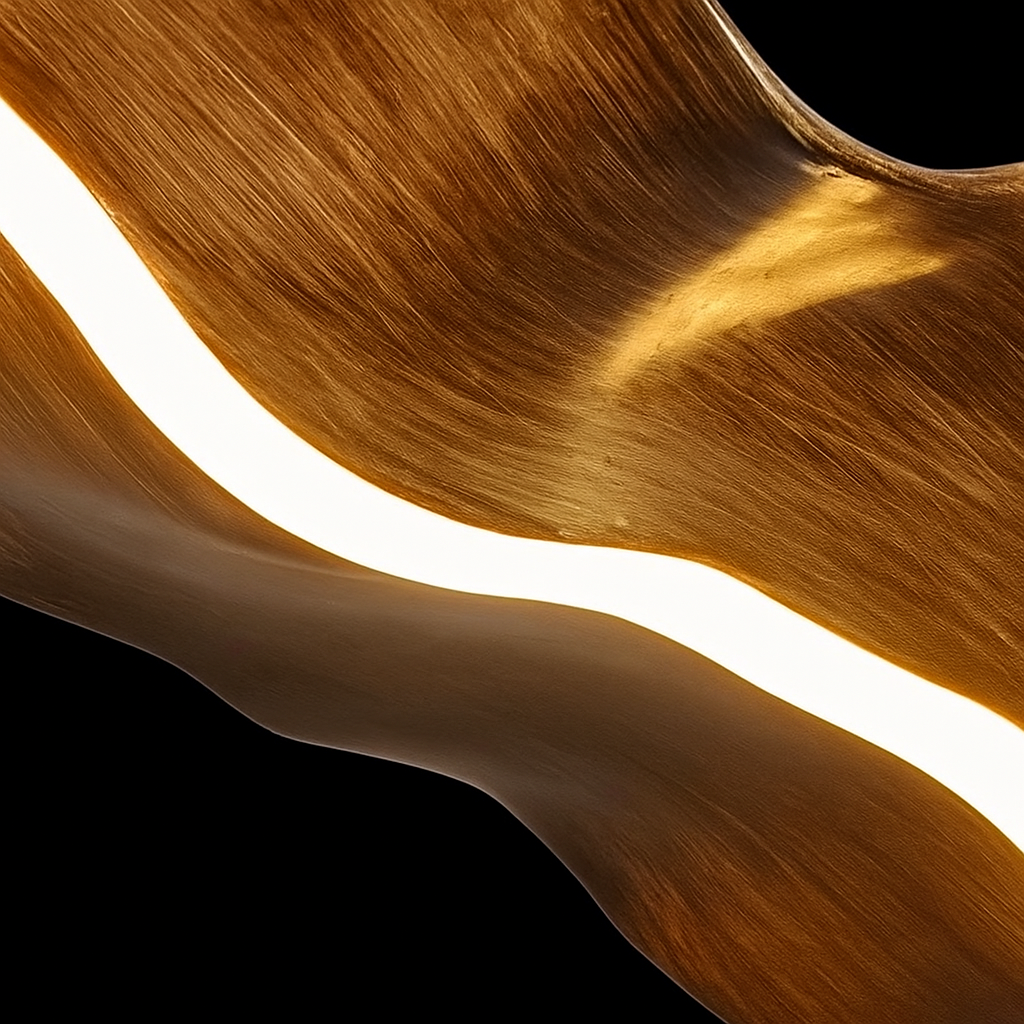 Livara — Lustre ondulé effet vague LED