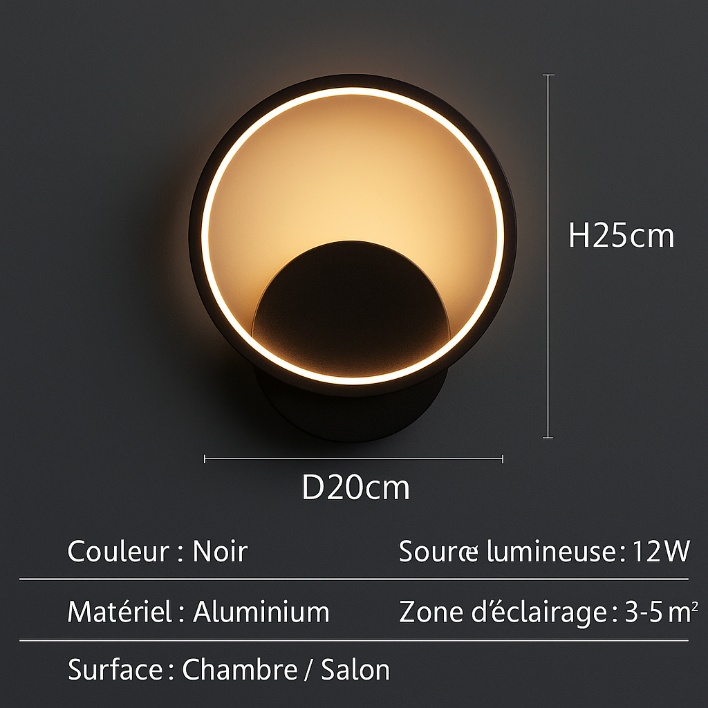 Quadrona — Applique murale LED à double faisceau