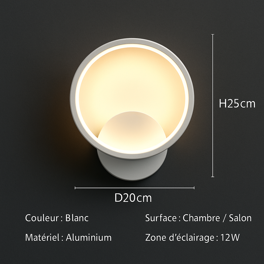 Quadrona — Applique murale LED à double faisceau