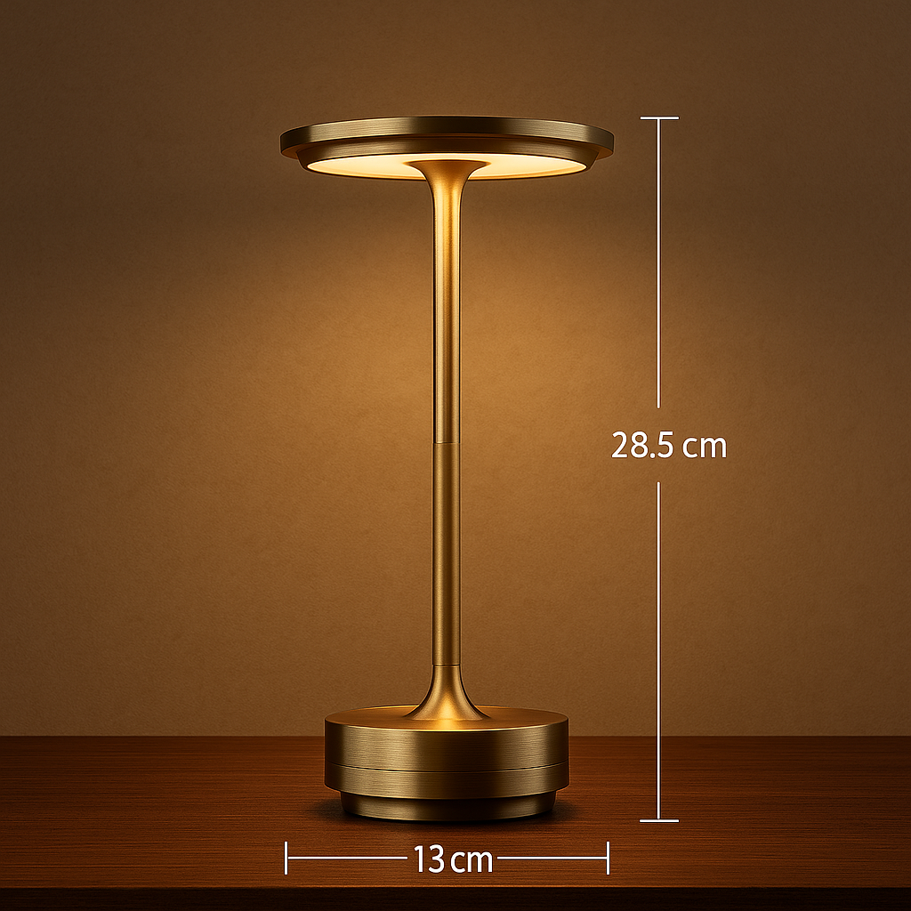 Aurina — Lampe de table halo LED rechargeable