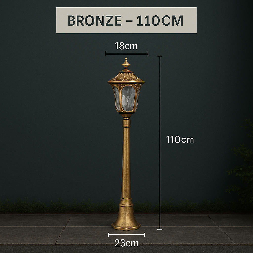 Verdina — Borne de jardin vintage en aluminium