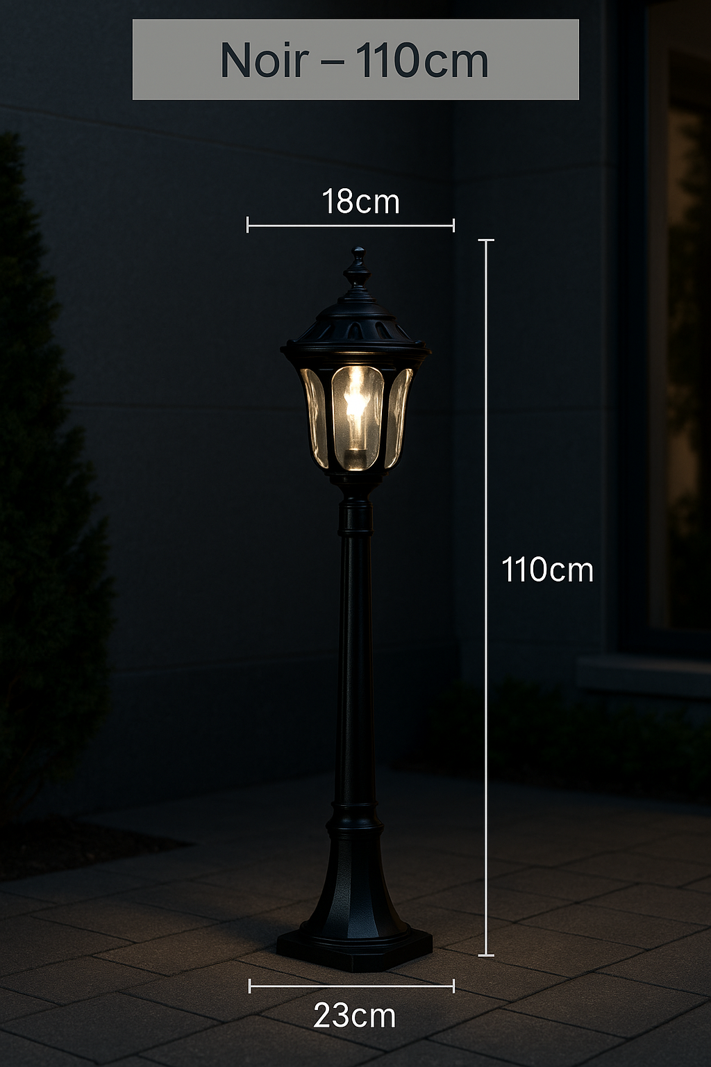 Verdina — Borne de jardin vintage en aluminium