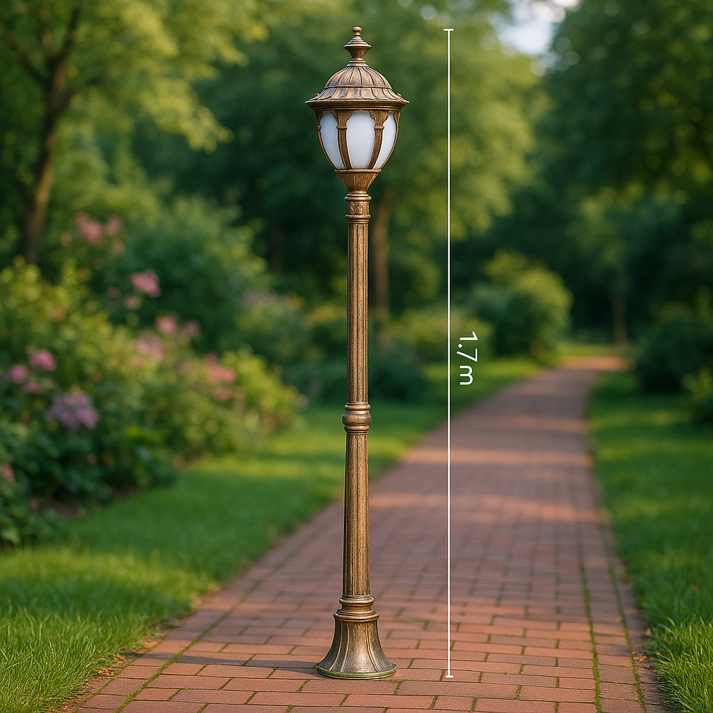 Reale — Lampadaire de jardin classique E27