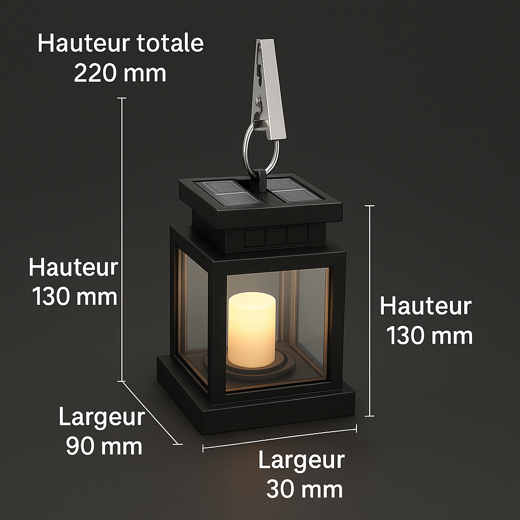Solane — Lanterne solaire d'extérieur