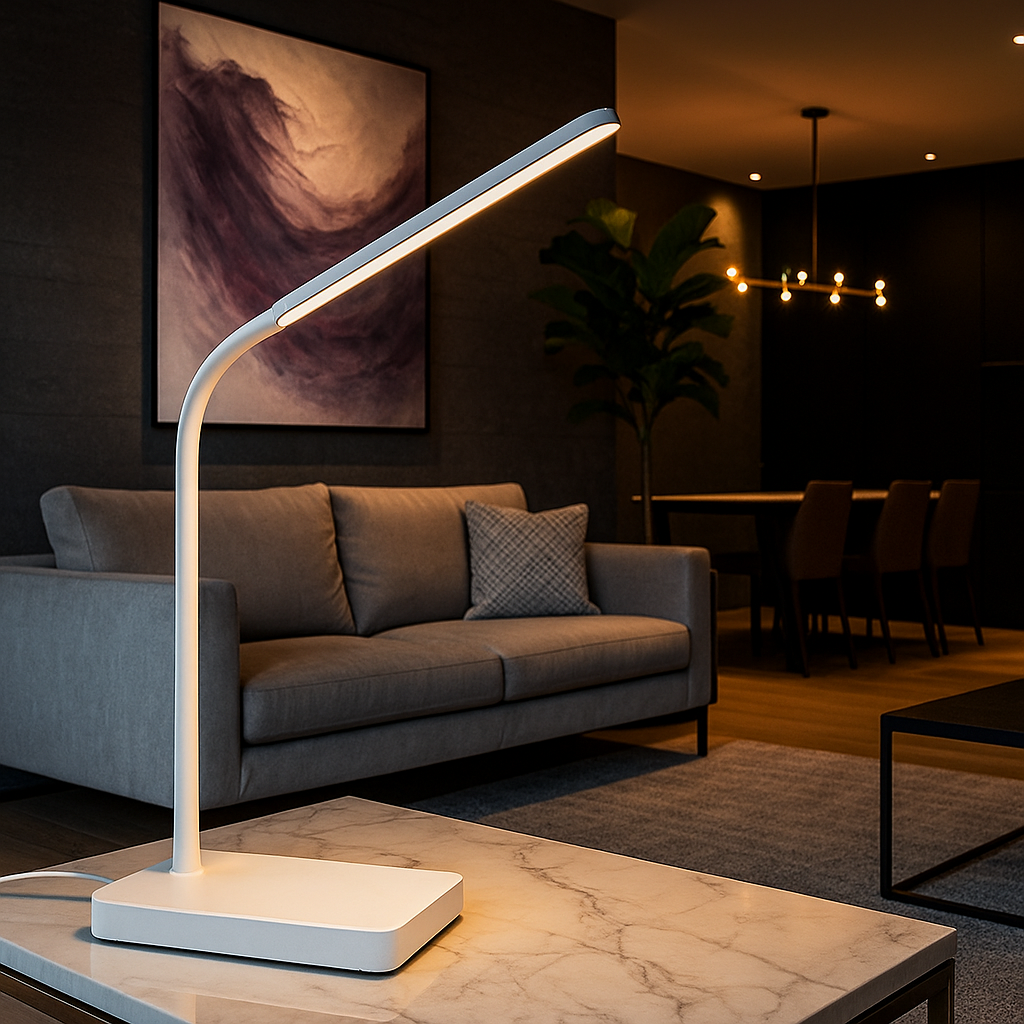 Studia — Lampe de bureau pliable à col flexible