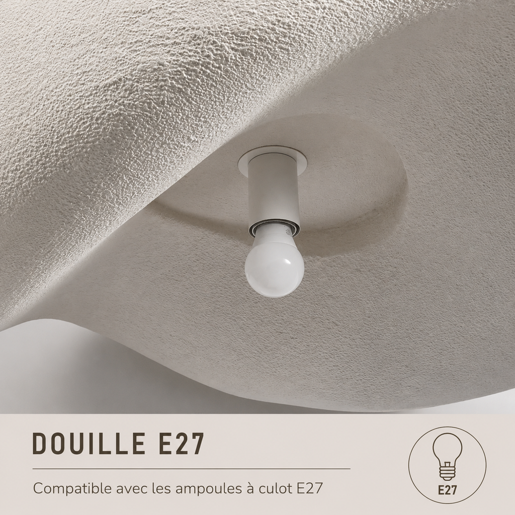 Bruma — Suspension nuage minimaliste en céramique
