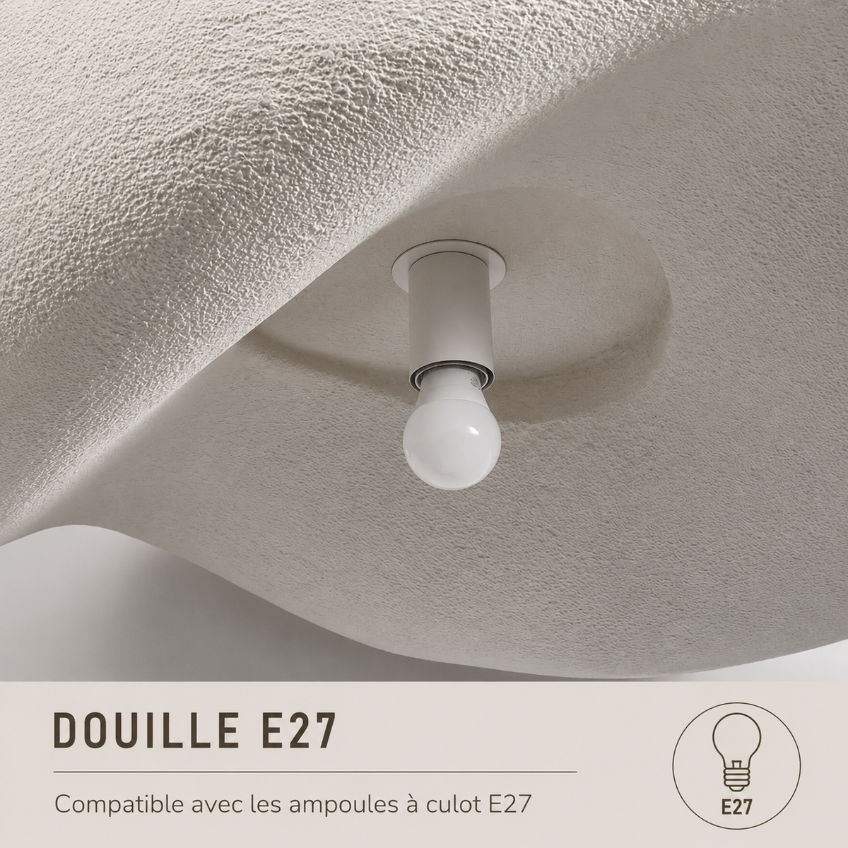 Bruma — Suspension nuage minimaliste en céramique