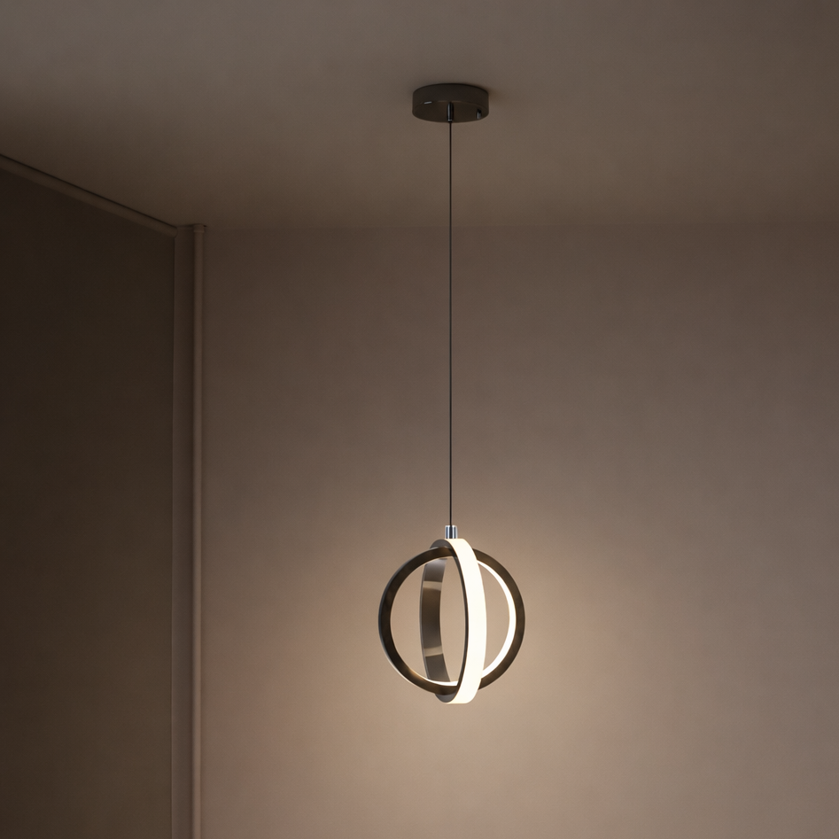 Cosima — Suspension contemporaine noire ou dorée