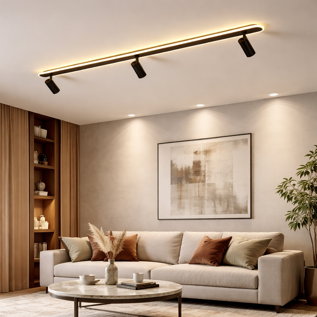 Linara — Plafonnier linéaire à spots orientables