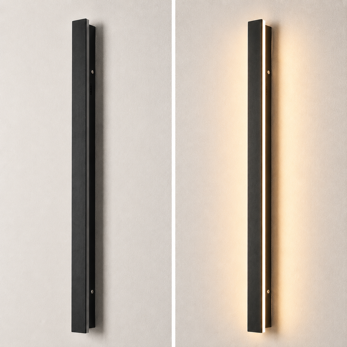 Obsidia — Applique extérieure LED en métal noir