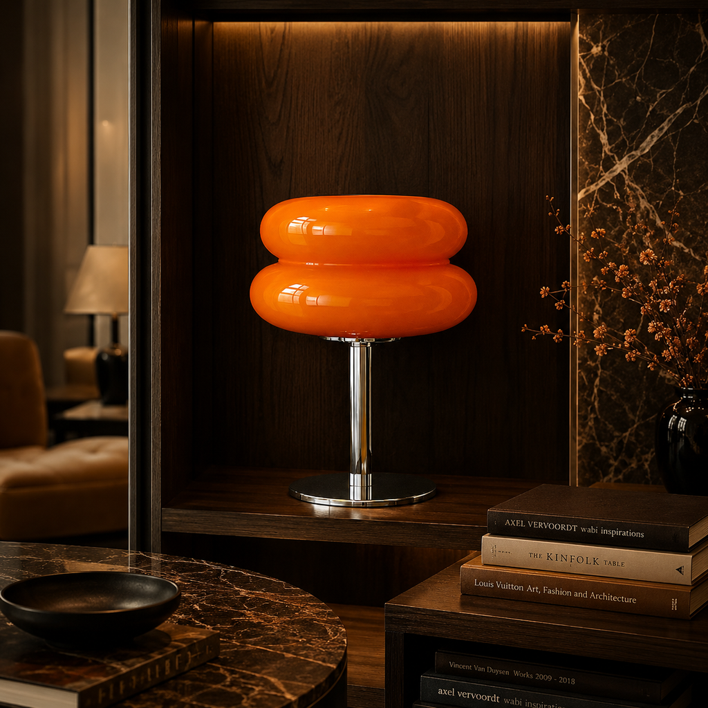 Ondina — Lampe de chevet dôme en verre soufflé