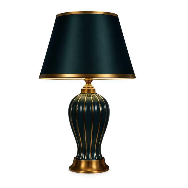 Fiorella — Grande lampe céramique au plissé délicat