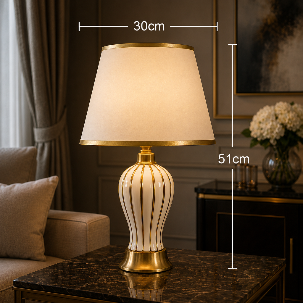 Verdana — Lampe de table vert impérial