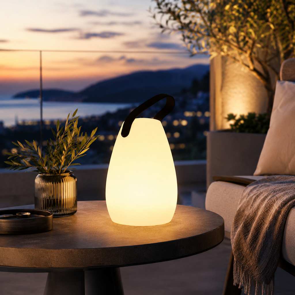 Lucciola — Lampe de table extérieure rechargeable