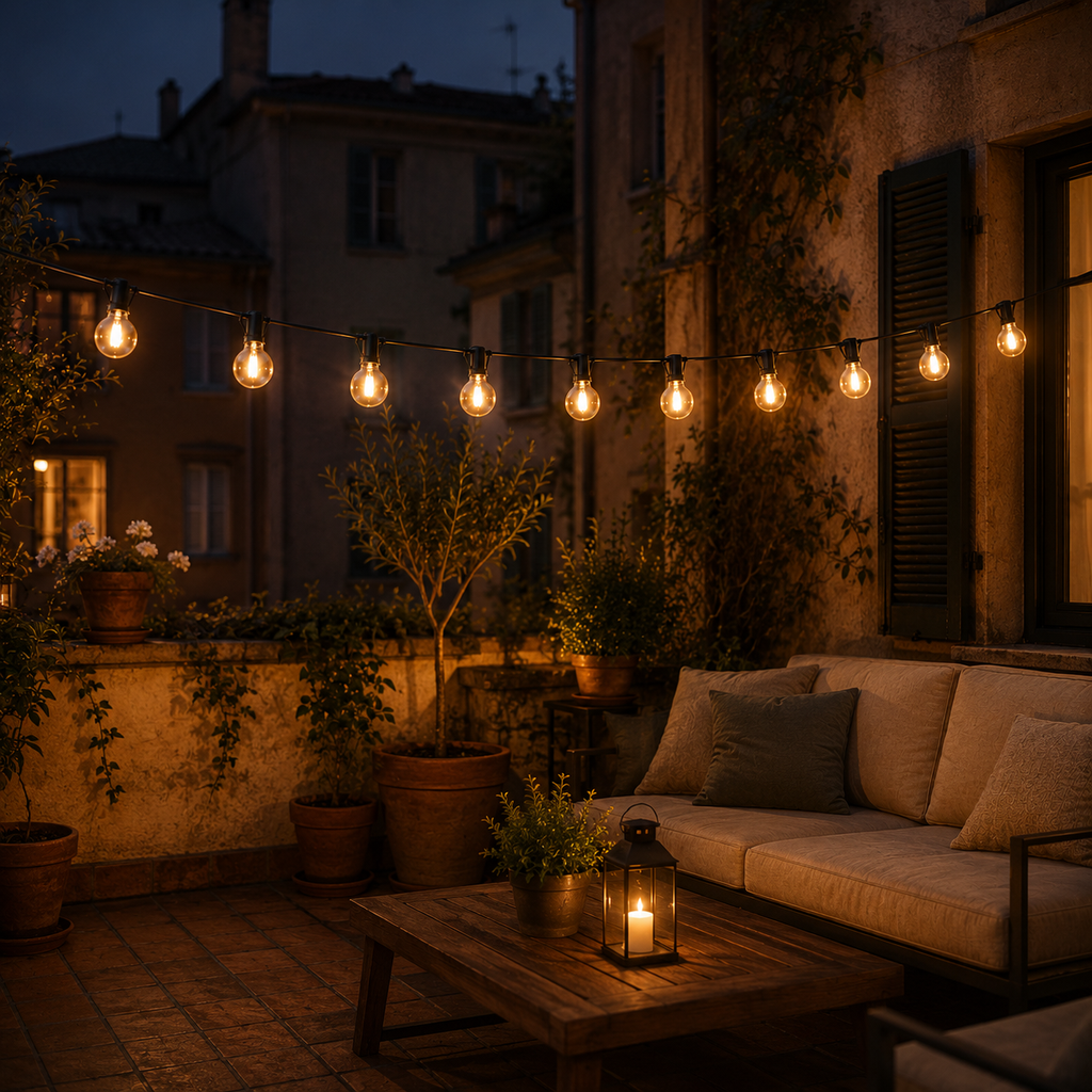 Estiva — Guirlande guinguette solaire LED G40
