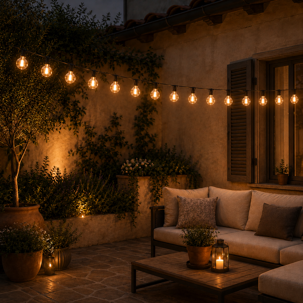 Estiva — Guirlande guinguette solaire LED G40