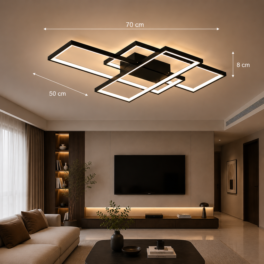 Plafonnier LED Rectangulaire Dimmable – Modèle Lumelia (LA MAISON CLARTE)