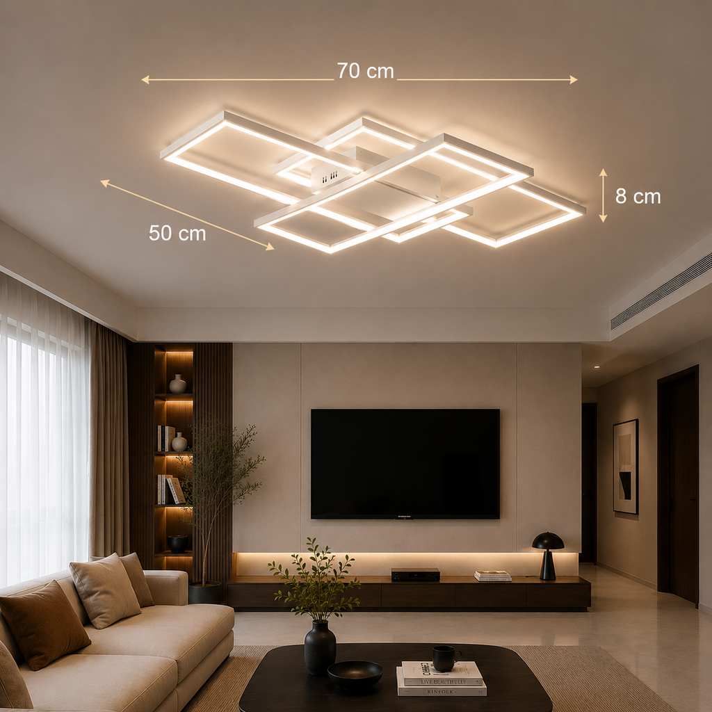 Plafonnier LED Rectangulaire Dimmable – Modèle Lumelia (LA MAISON CLARTE)