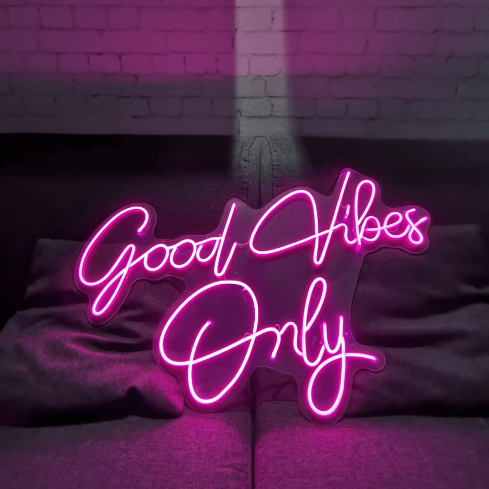 Felice — Néon LED message Good Vibes Only