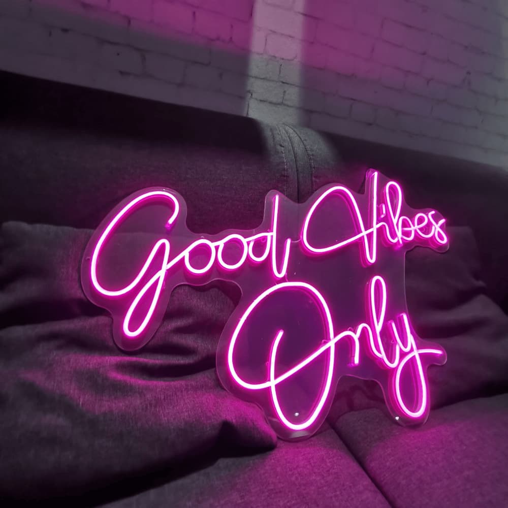 Felice — Néon LED message Good Vibes Only