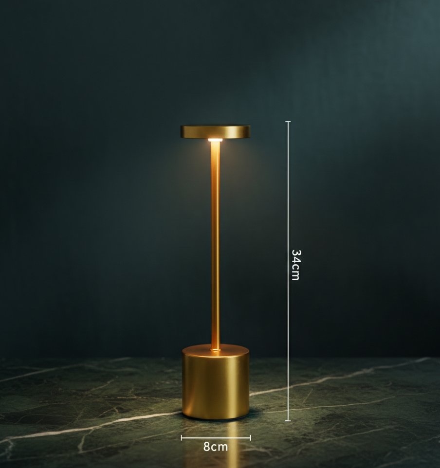 Colonna — Lampe à poser colonne en métal