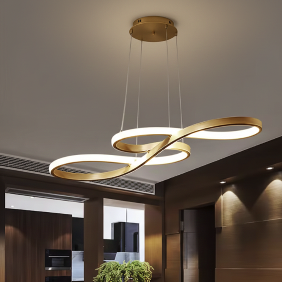 Mobia — Suspension sculpture en ruban continu