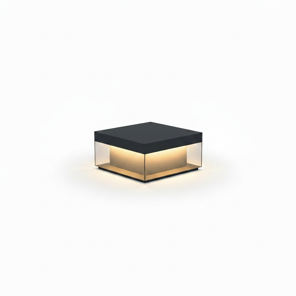 Cubéa — Lampe d'extérieur cube en aluminium LED