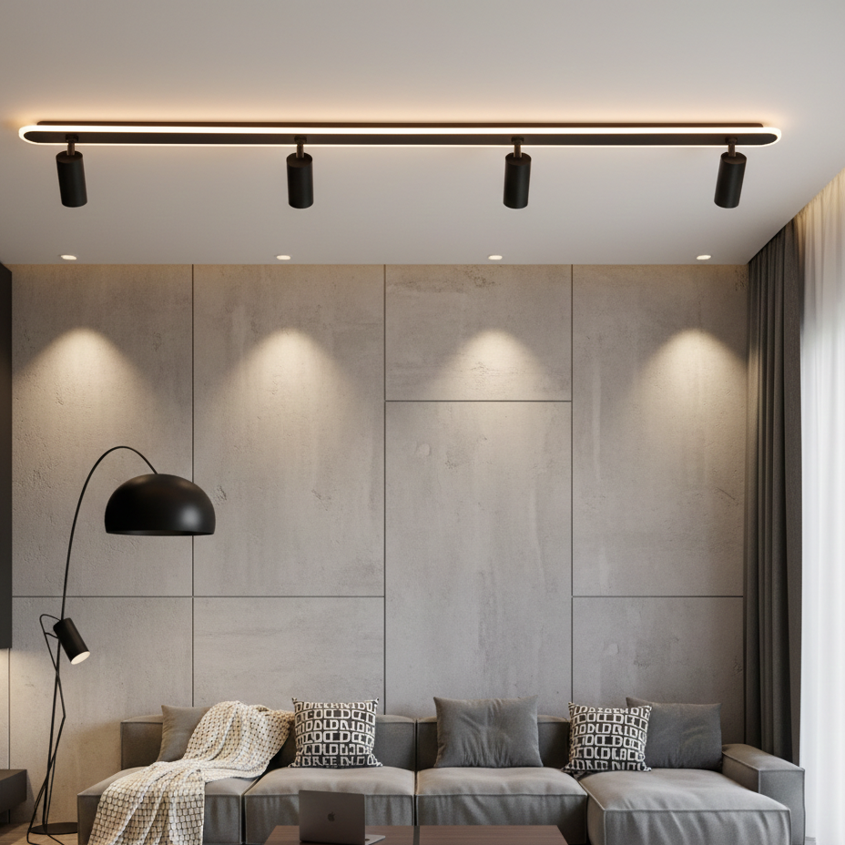 Linara — Plafonnier linéaire à spots orientables