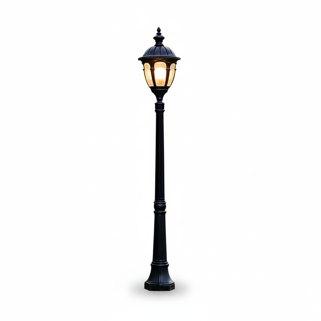 Reale — Lampadaire de jardin classique E27