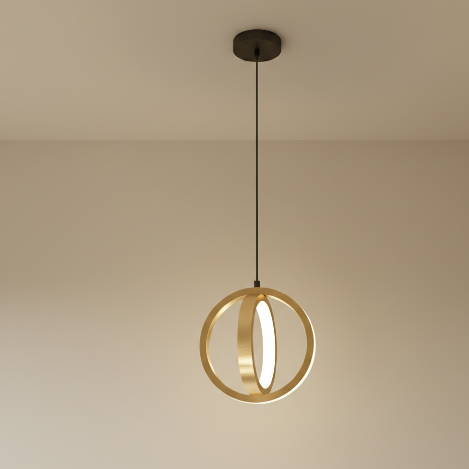 Cosima — Suspension contemporaine noire ou dorée