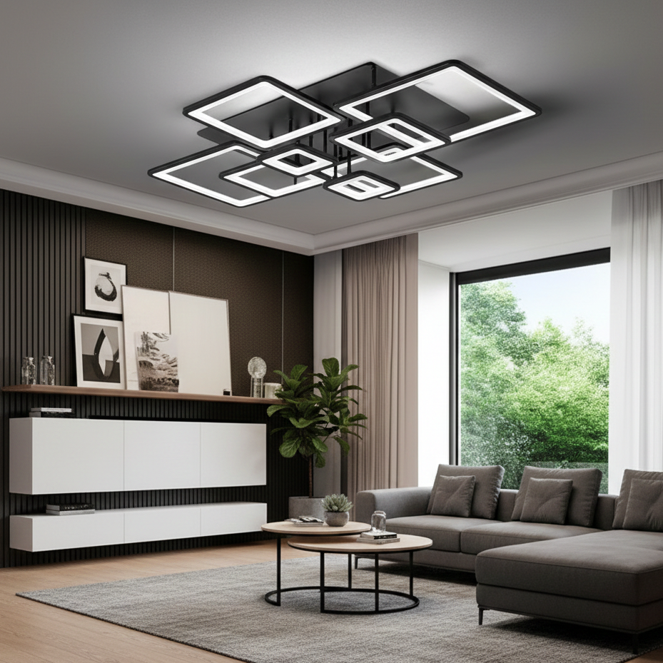 Trevia — Suspension cadres superposés LED