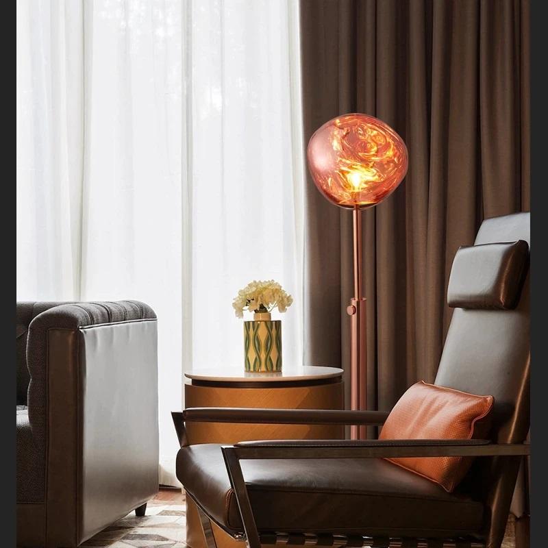 Volcana — Suspension design en coulée de lave
