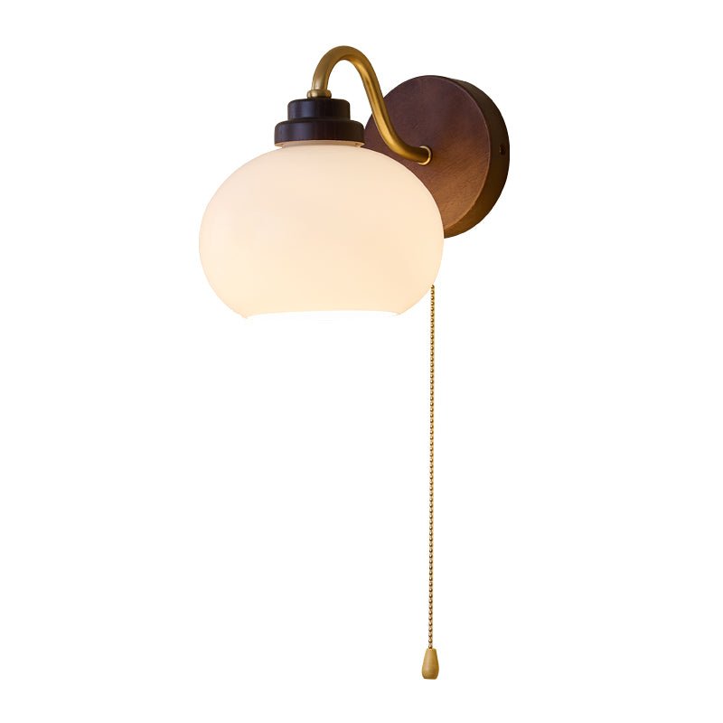 Verrane — Applique murale en bois et verre