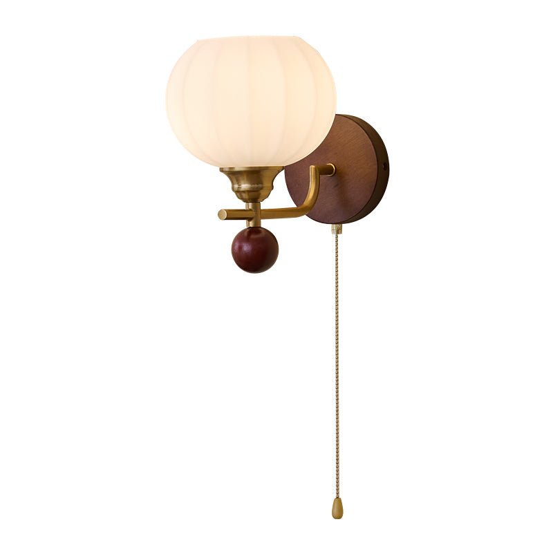 Verrane — Applique murale en bois et verre