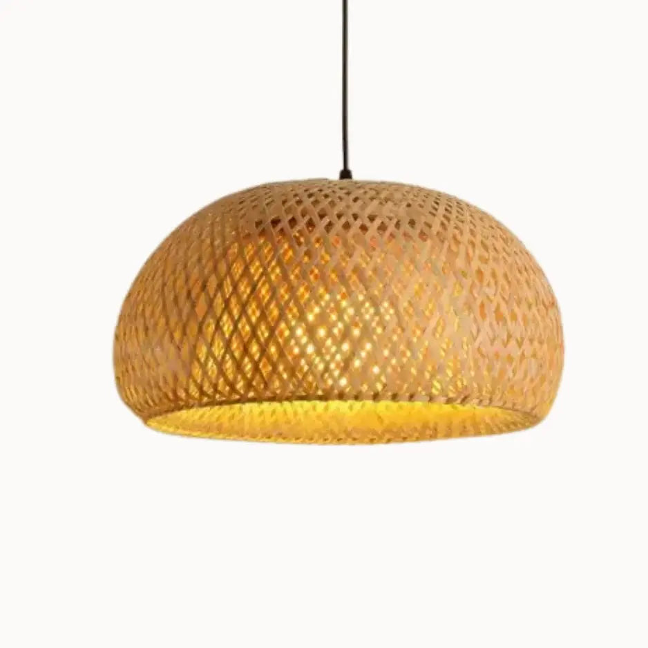 Halvéa — Suspension demi-sphère en bambou