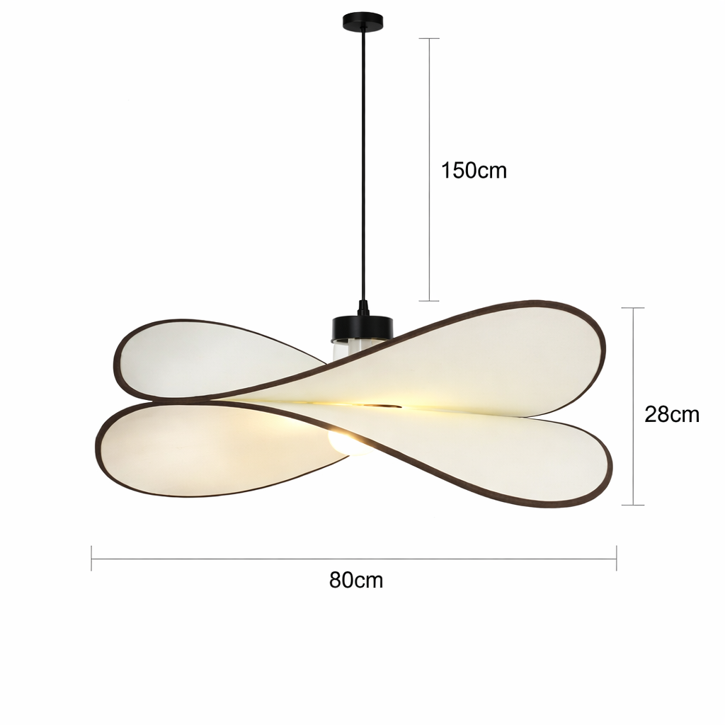 Ondaria — Suspension LED ondulée noire