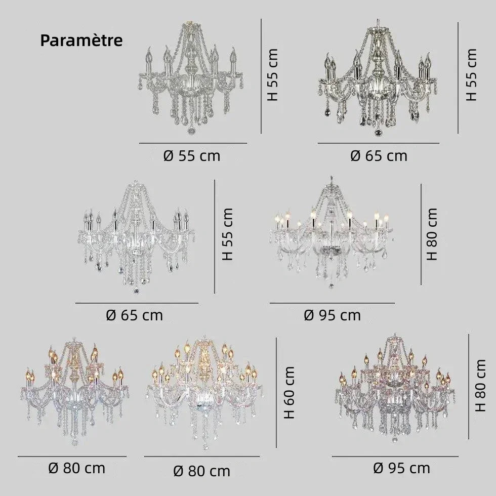 Palazzo — Lustre en cristal de style européen