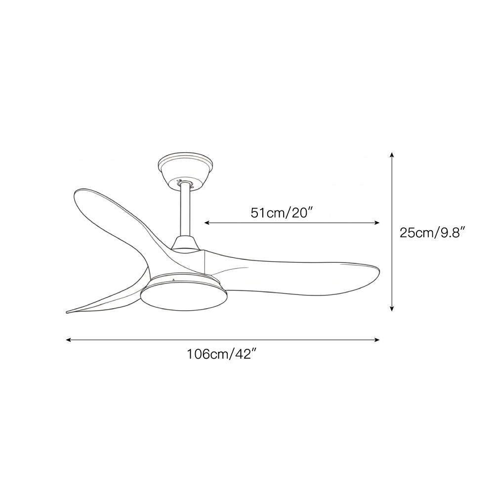 Liora — Ventilateur de plafond lumineux en bois