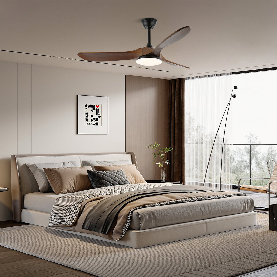 Liora — Ventilateur de plafond lumineux en bois