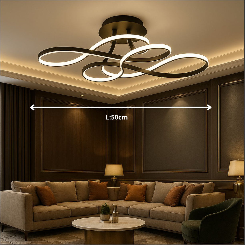 Calvia — Plafonnier LED géométrique tactile