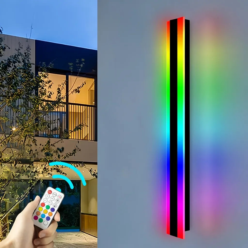 Lineo — Applique extérieure longue LED RGB