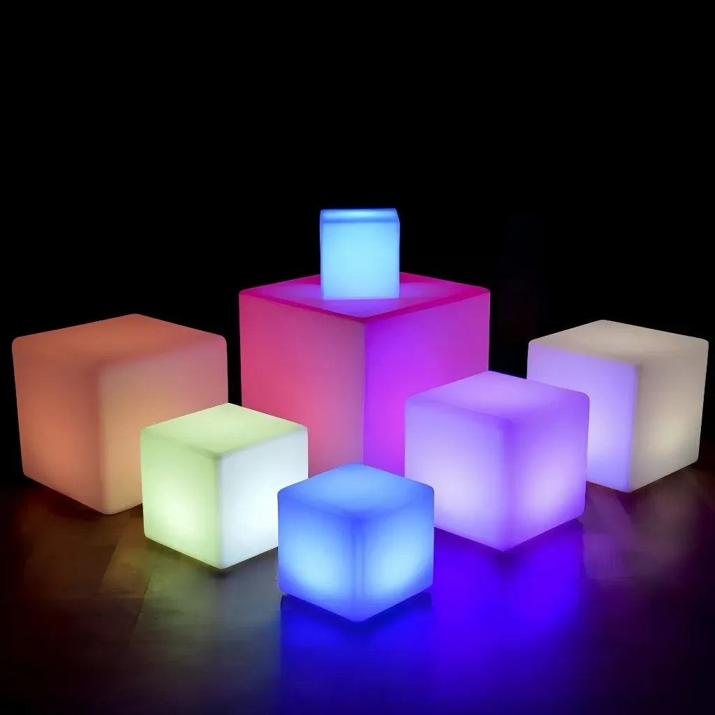 Cubo — Lampe cube LED rechargeable d'extérieur
