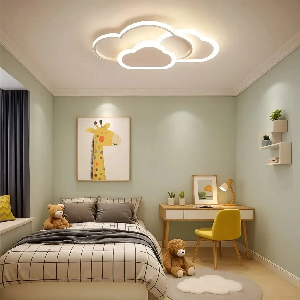 Nuvola — Plafonnier nuage LED pour chambre d'enfant