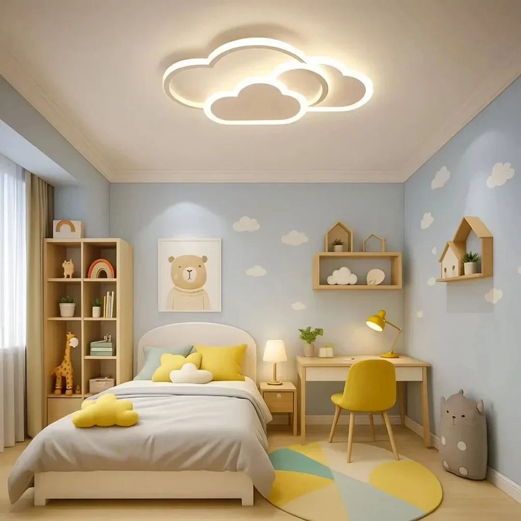 Nuvola — Plafonnier nuage LED pour chambre d'enfant