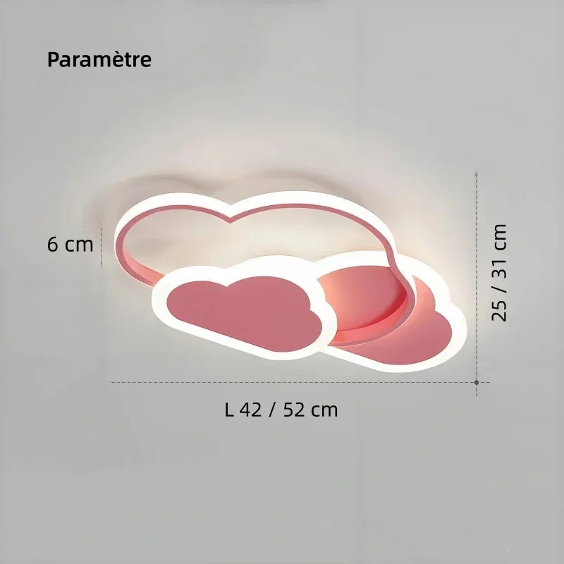 Nuvola — Plafonnier nuage LED pour chambre d'enfant